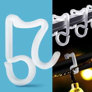 Holiday Light Clips Christmas Light Clips Outdoor Hang Gutter Hooks for Christmas Decoration String Lights Weatherproof Outdoor Lights Clip